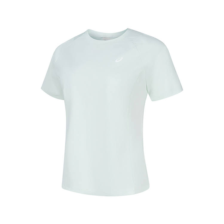 ASICS T Shirts Women's Light Mint Green Crew Neck