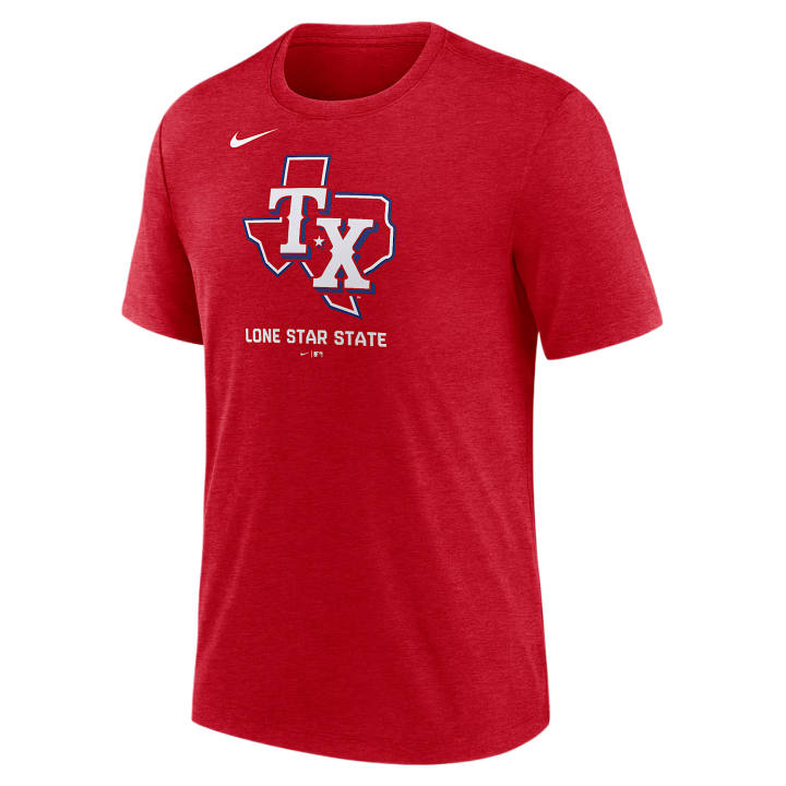 Nike Nike Texas Rangers T Shirts Men's Red Crew Neck