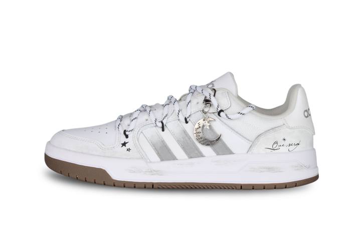 Adidas Adidas ENTRAP Skateboard Shoes Unisex Low Top White/Silver Gray