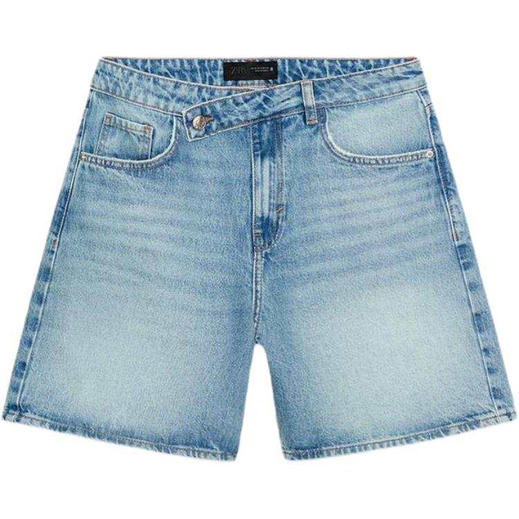ZARA Denim Shorts Women's Medium Blue Moderate Other
