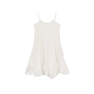 XIANGYING Sleeveless Dresses Women's Beige Moderate