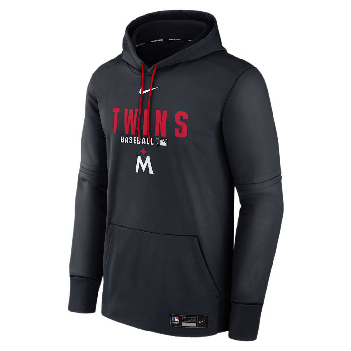 Nike Nike Therma Sweatshirts Men's Marine Blue Hooded Non Detachable Moderate