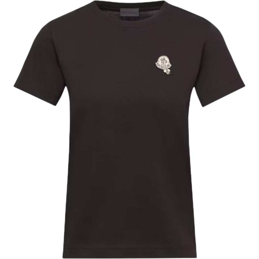 Moncler T Shirts Women's Black Crew Neck