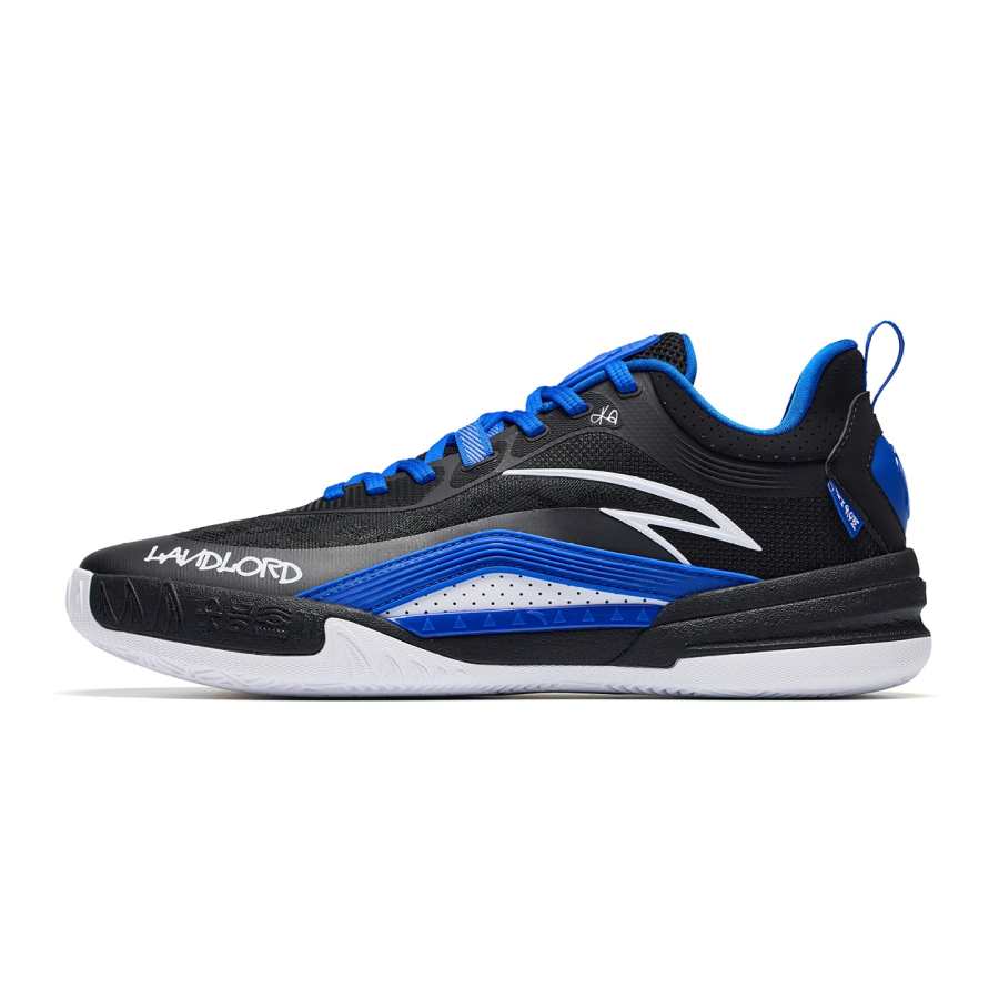 ANTA KAI 1 TEAM Basketball Shoes Men's Low Top Basic Black/Field Blue/Pure White