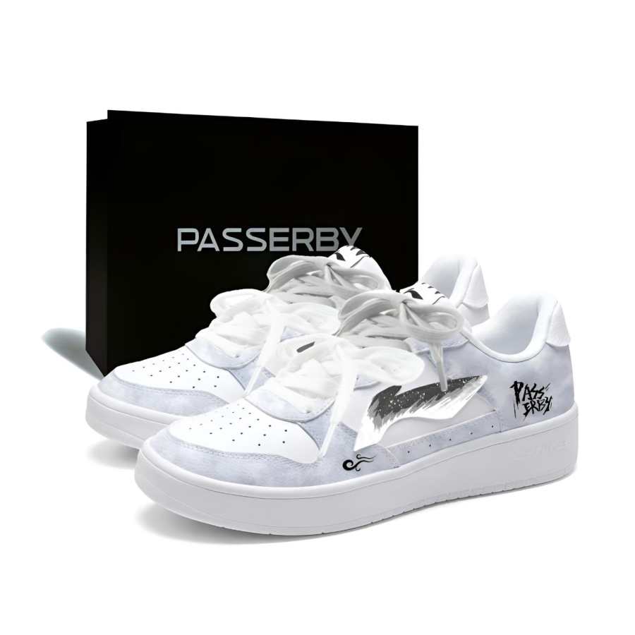 Li-Ning Li Ning Floating Boat Skateboard Shoes Men's Low Top White