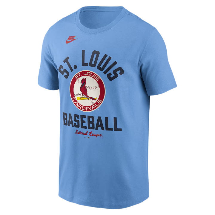Nike Nike MLB St. Louis Cardinals T Shirts Men's Light Blue Crew Neck