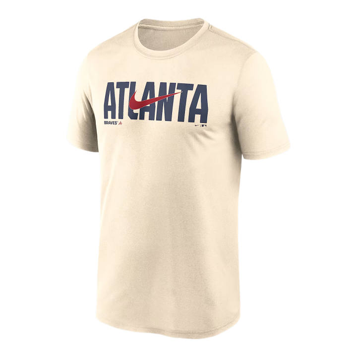 Nike Nike Dri Fit T Shirts Men's Cream Crew Neck Moderate