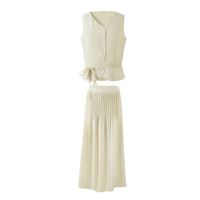 XIANGYING Casual Suits Women's V Neck Moderate