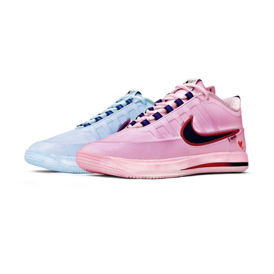 Nike Nike Book 2 Basketball Shoes Men's Low Top Pink/Blue