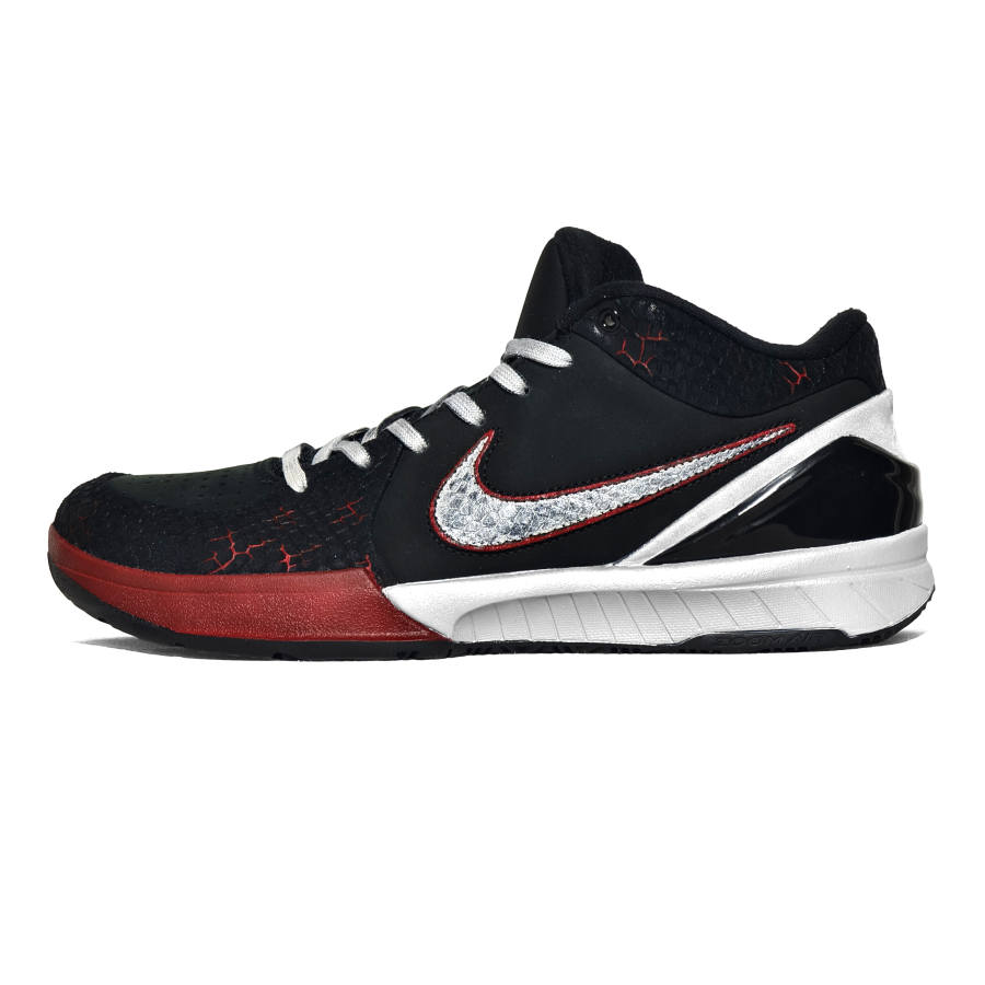Nike Nike Zoom Kobe 4 Basketball Shoes Unisex Low Top Black/Red/Silver