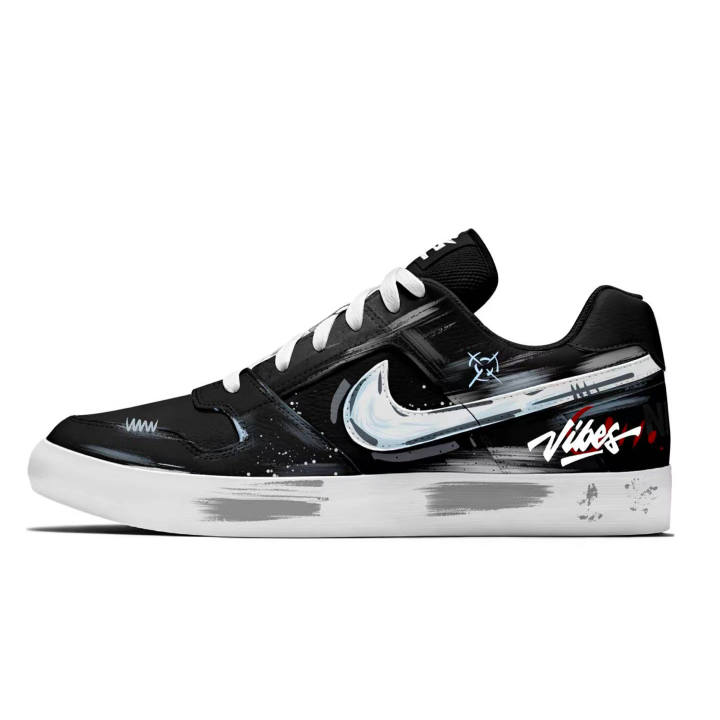 Nike Nike SB Delta Skateboard Shoes Men's Low Top Black/White
