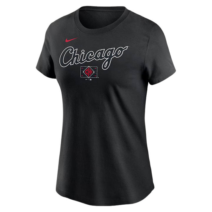 Nike Nike Chicago White Sox T Shirts Women's Black Crew Neck Moderate