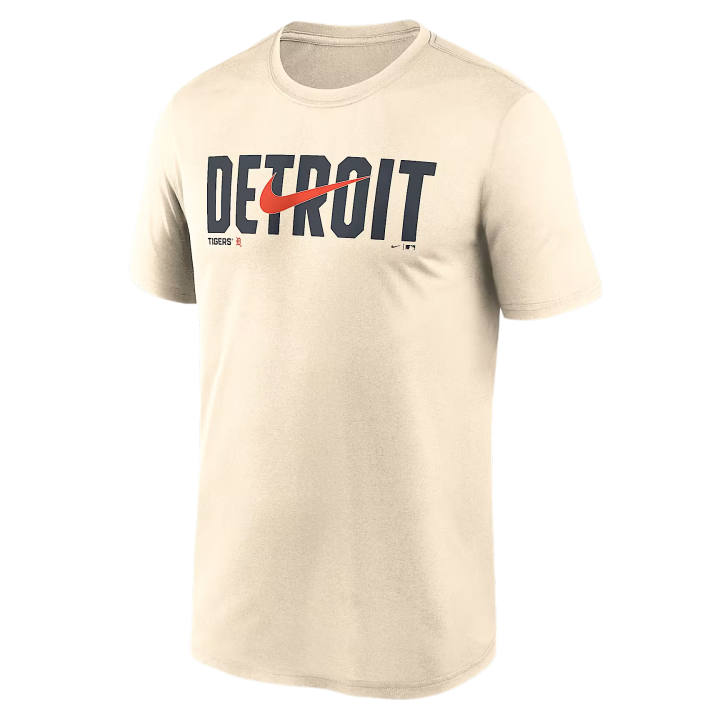 Nike Nike Dri Fit T Shirts Men's Cream Crew Neck Moderate
