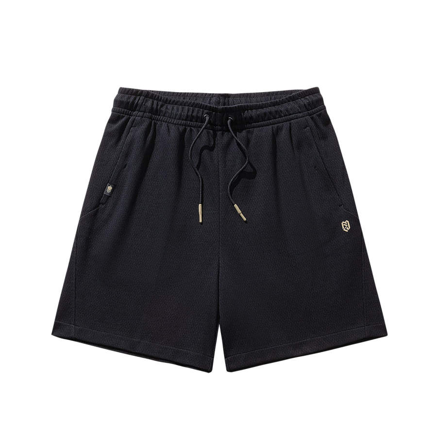 ANTA Feng Zhendong Casual Shorts Unisex Basic Black 2