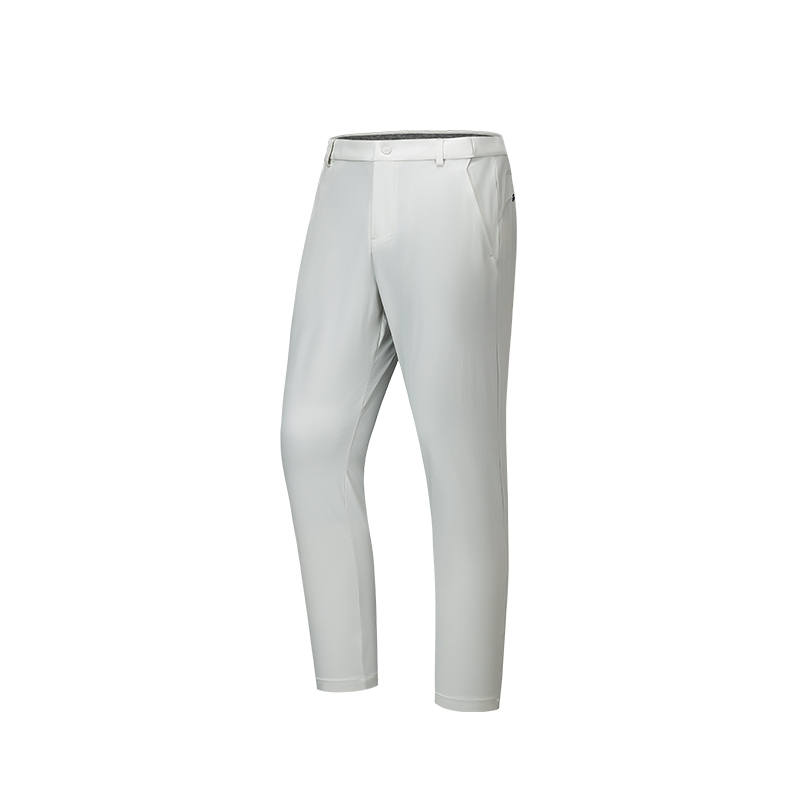 ANTA Casual Pants Men's Ice Blue Gray Thin Straight Fit Pants