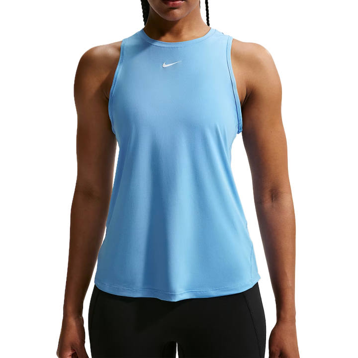 Nike Nike Sleeveless Sports Shirts Women's University Blue/White Crew Neck Moderate