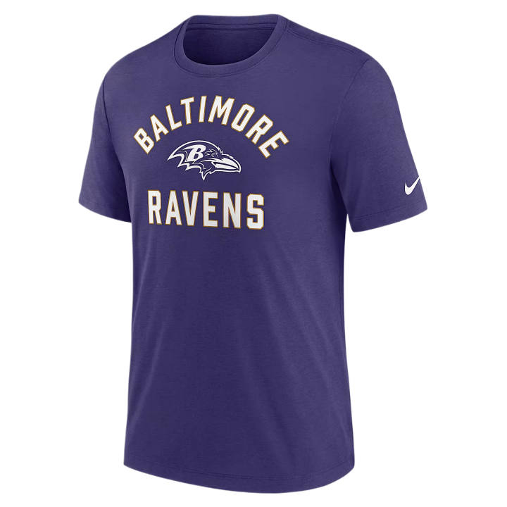 Nike Nike NFL T Shirts Men's Purple Crew Neck