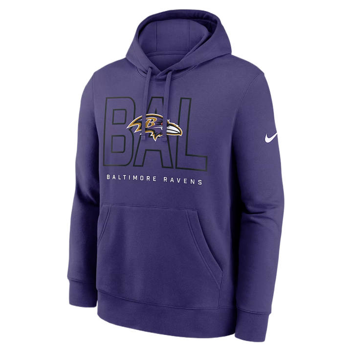 Nike Nike NFL Sweatshirts Men's Purple Hooded Non Detachable Moderate
