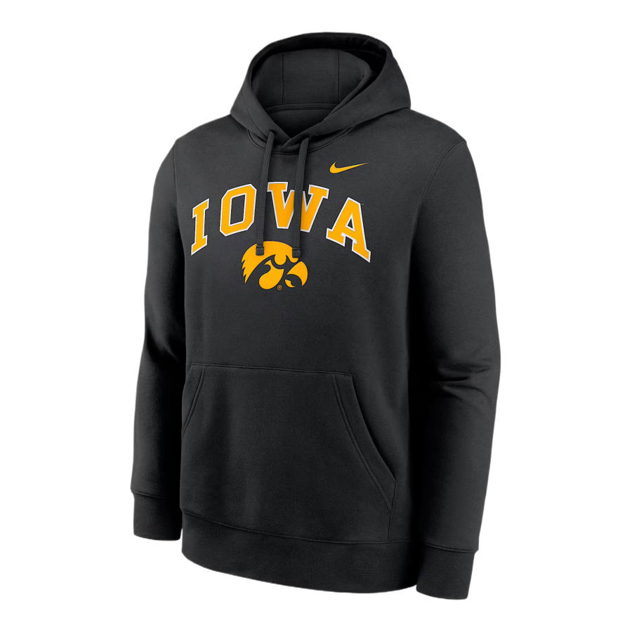 Nike Nike College Sweatshirts Men's Black Hooded Non Detachable Moderate