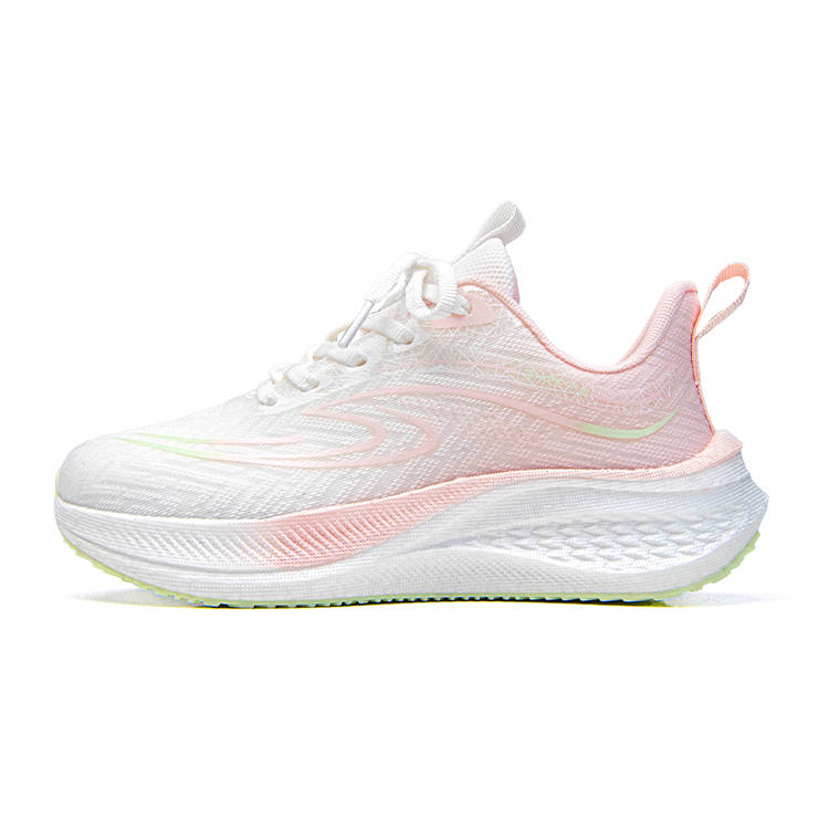 WARRIOR Running Shoes Women's Low Top White Pink Green