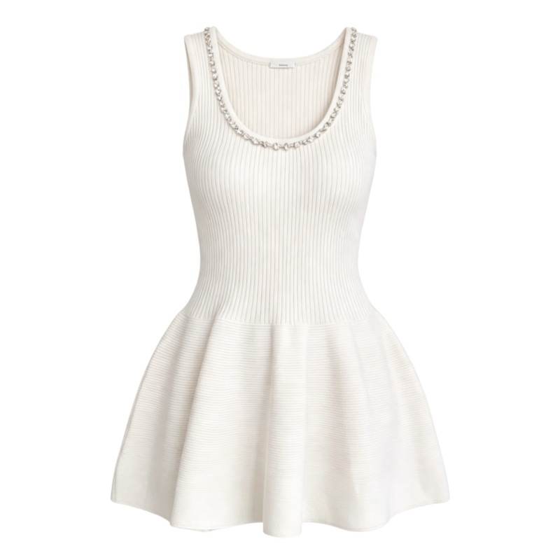 CPAURA Sleeveless Dresses Women's Moderate Short Skirt