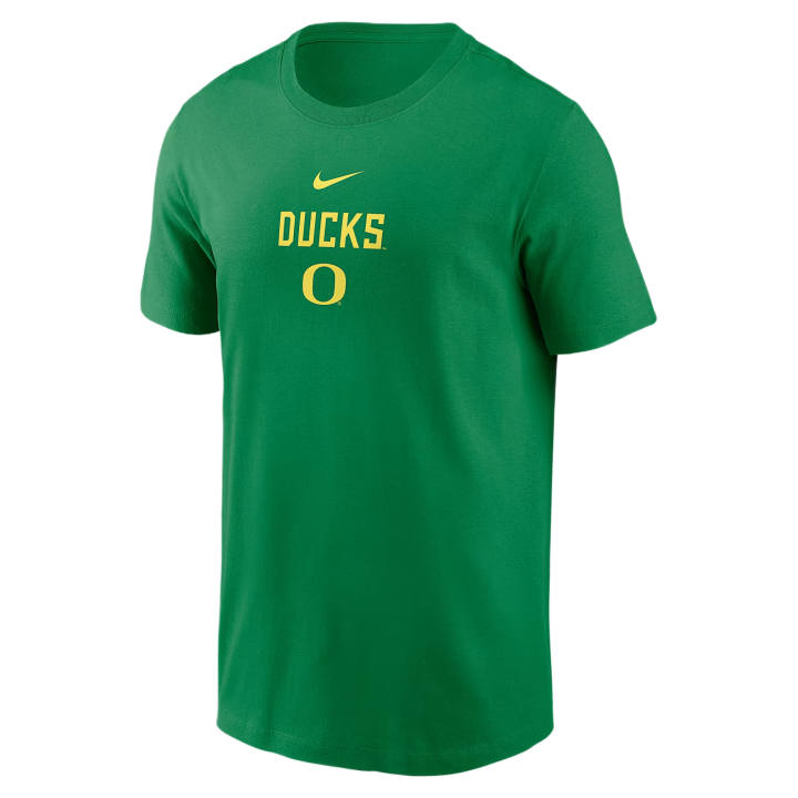 Nike Nike College T Shirts Men's Apple Green Crew Neck Moderate