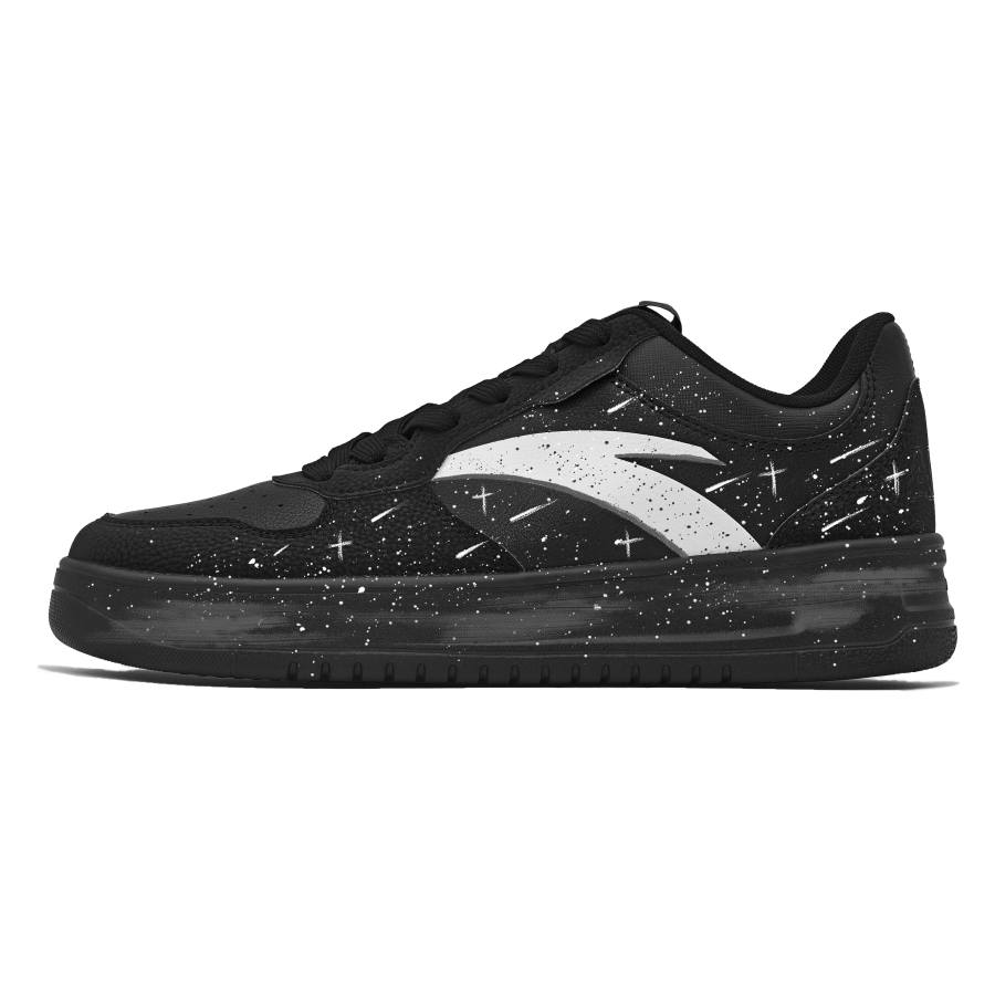 ANTA Easy Skateboard Shoes Men's Low Top Black