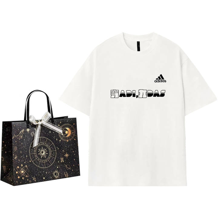 Adidas Adidas MUST HAVES T Shirts Unisex Ecru Crew Neck Moderate