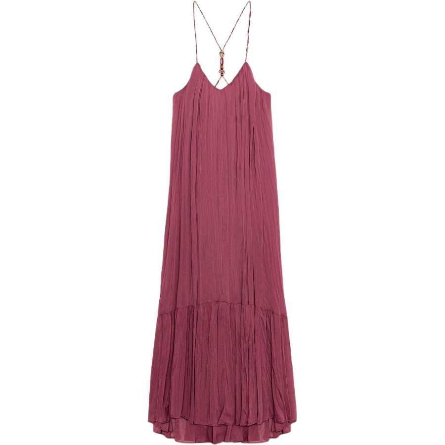 ZARA Slip Dresses Women's Light Red Moderate