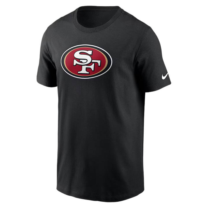 Nike Nike NFL T Shirts Men's Black Crew Neck Moderate