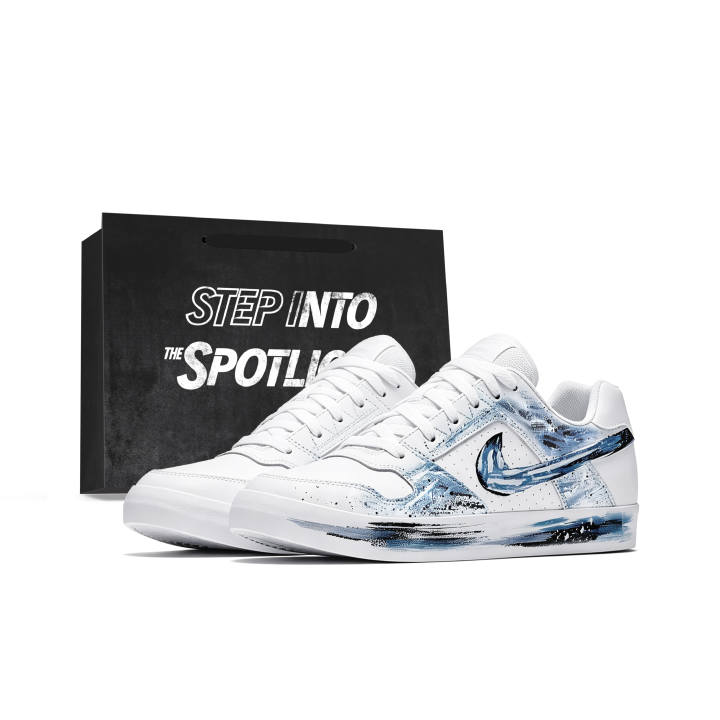 Nike Nike SB Delta Skateboard Shoes Men's Low Top Blue And White Blue