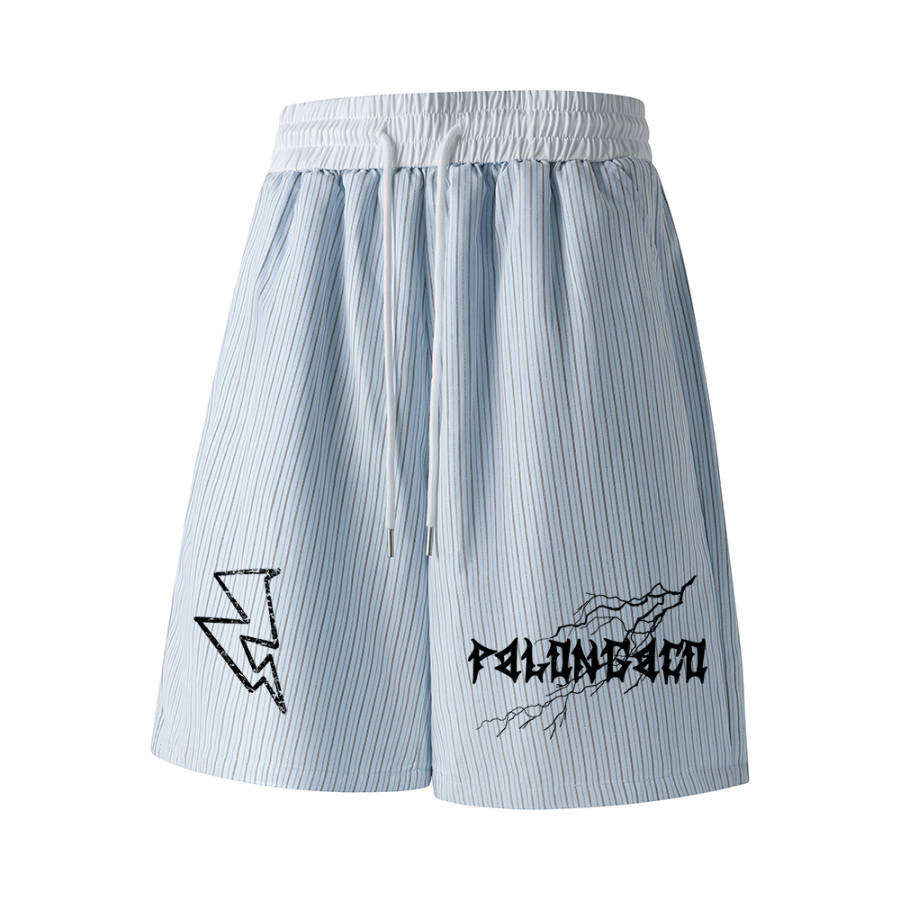 PAL ONGACO Casual Shorts Unisex Thin Straight Fit Pants