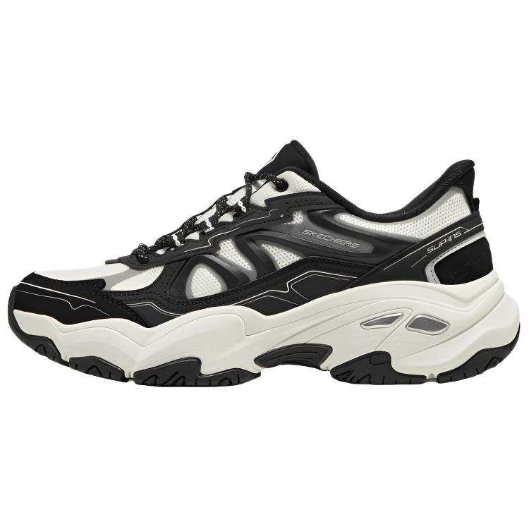 Skechers DLITES Chunky Sneakers Men's Low Top Classic Black