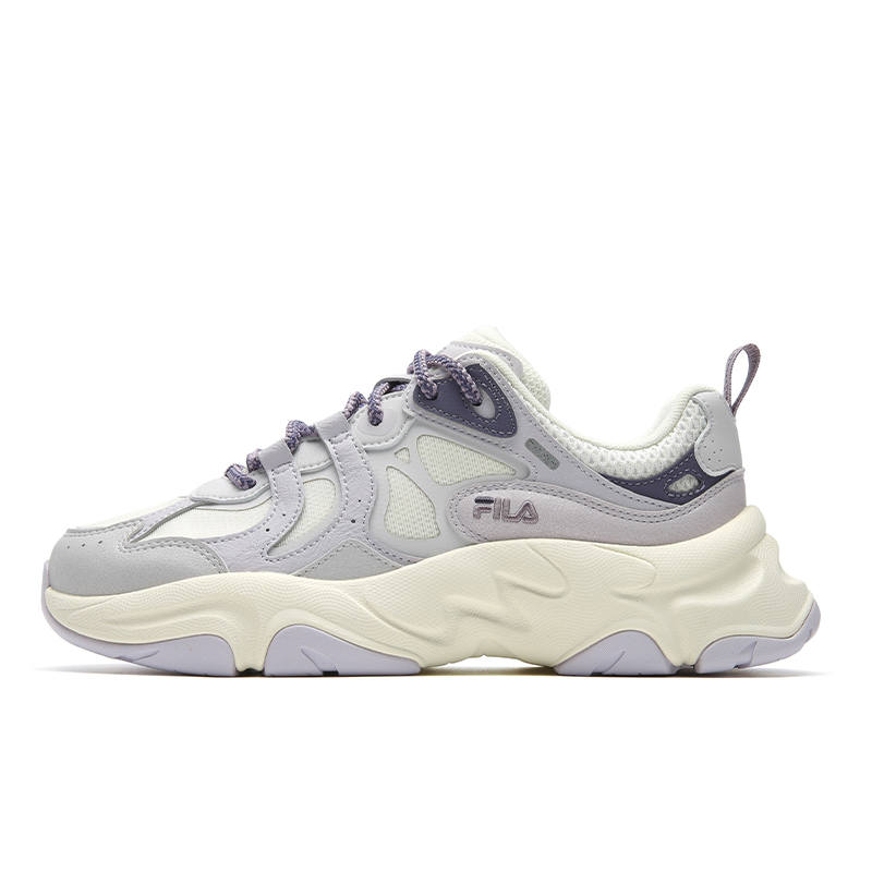 FILA MARS 3 Chunky Sneakers Women's Low Top Milk White/Romantic Purple