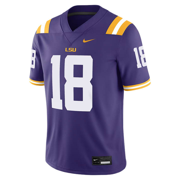 Nike Nike Rugby Jerseys Men's Purple V Neck Moderate