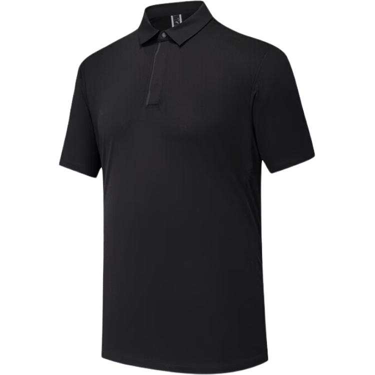 ANTA Variety Training Collection Polo Shirts Men's Black Polo Collar Moderate Straight Fit
