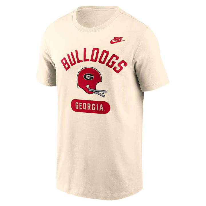 Nike Nike College T Shirts Men's Natural Crew Neck Moderate