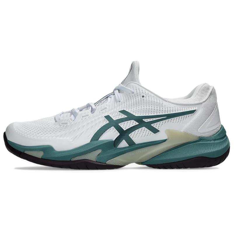 ASICS Court FF 3 Tennis Shoes Men's Low Top White/Dusty Blue Green