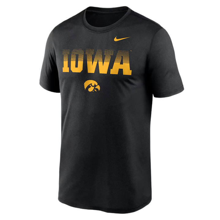Nike Nike Dri Fit T Shirts Men's Black Crew Neck Moderate
