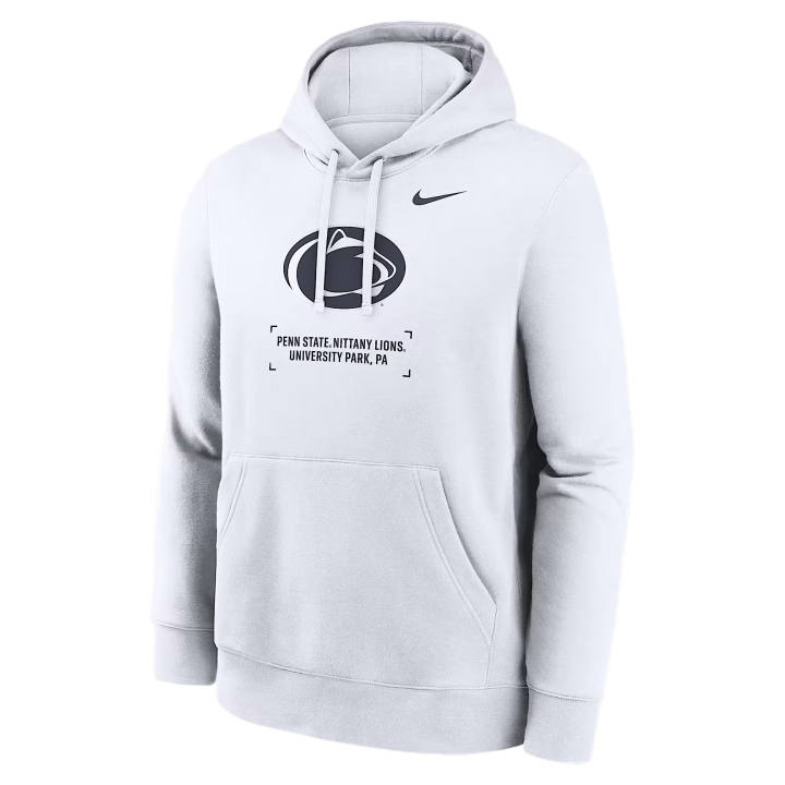 Nike Nike College Sweatshirts Men's White Hooded Non Detachable Moderate