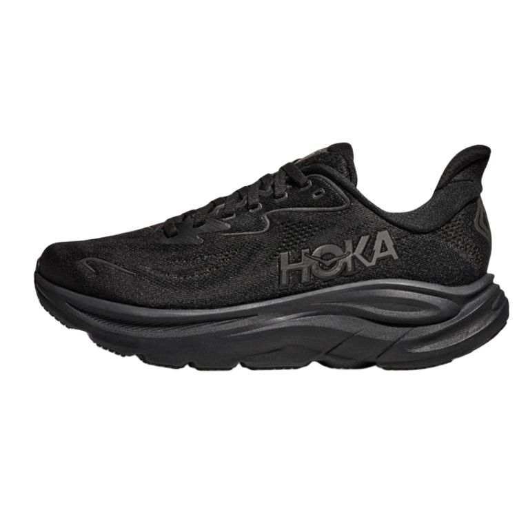 HOKA ONE ONE CLIFTON 10 Breathable Low top EVA Midsole, Rubber Outsole Casual City Commuting Running Shoes Men's Black