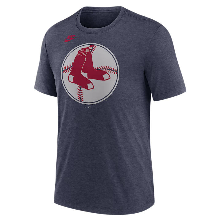Nike Nike Boston Red Sox T Shirts Men's Marine Heather Crew Neck