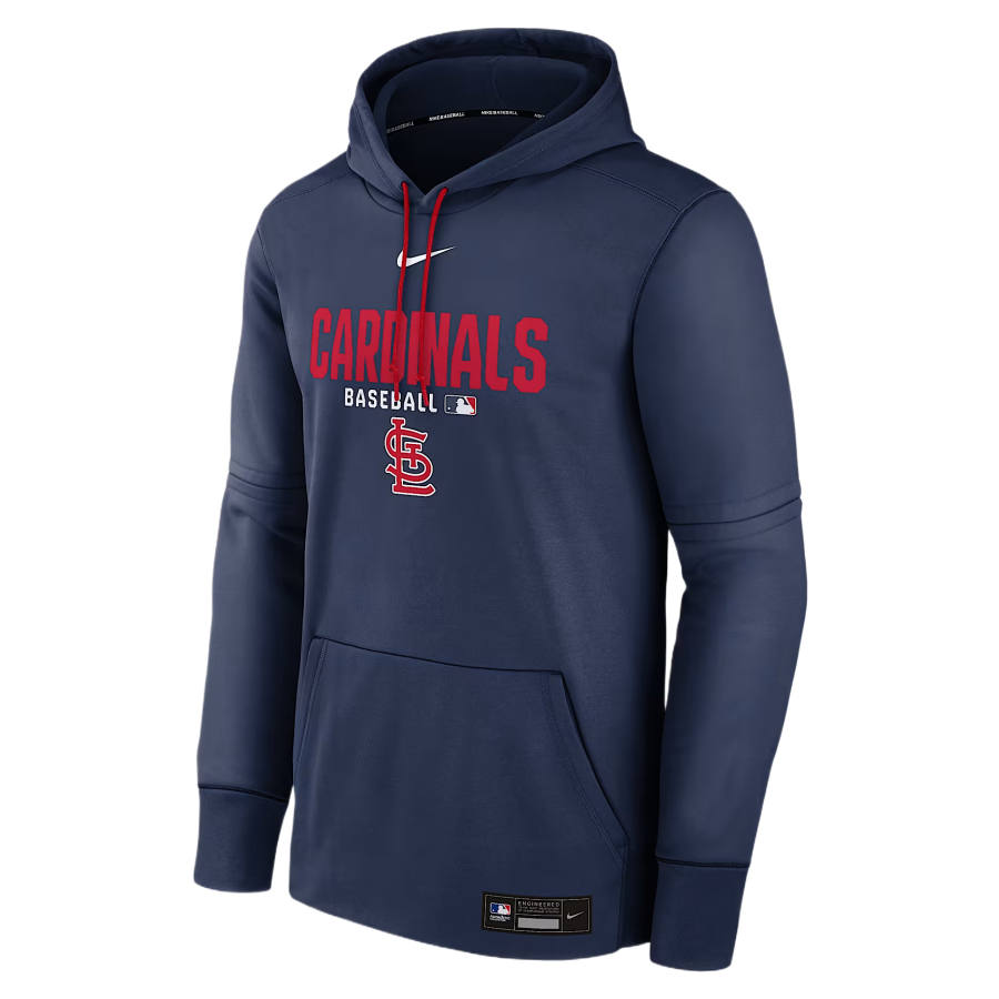 Nike Nike Therma Sweatshirts Men's Marine Blue Hooded Non Detachable Moderate