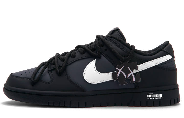 Nike Nike Dunk Skateboard Shoes Unisex Low Top Black Gray White