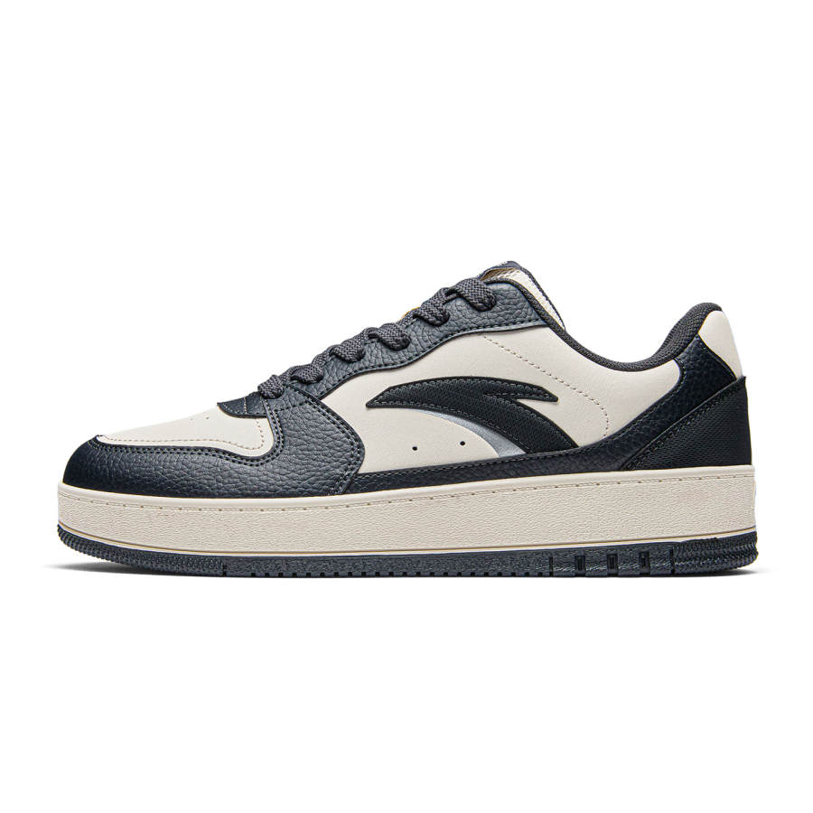 ANTA Original 2 V2 Skateboard Shoes Men's Low Top Smoky Ink Gray/Fish Belly White