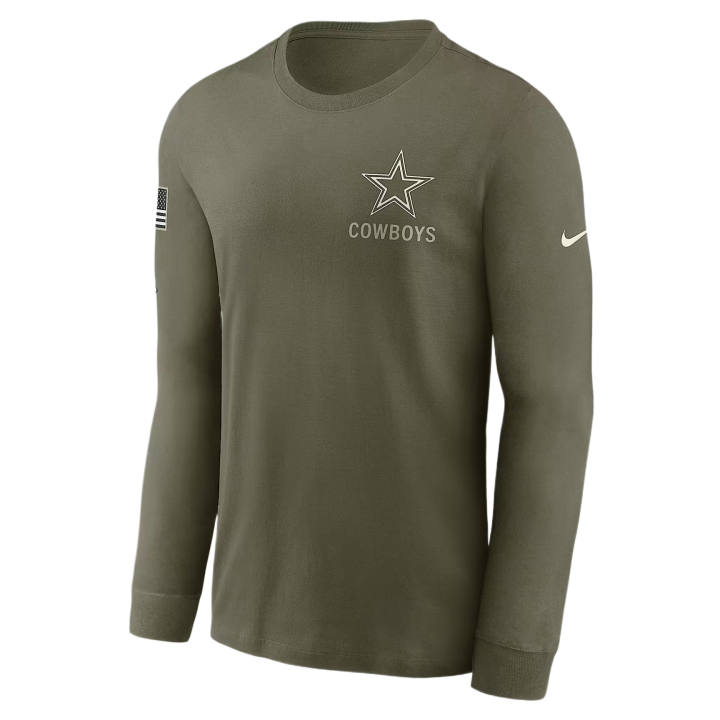 Nike Nike NFL T Shirts Men's Olive Crew Neck