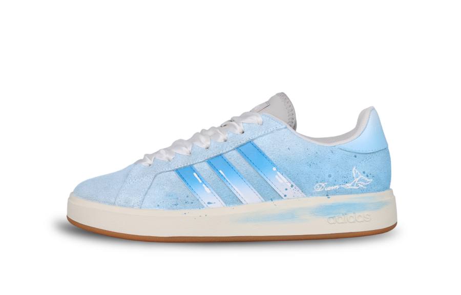 Adidas Adidas Grand Court Base 00s Skateboard Shoes Unisex Low Top Light Blue