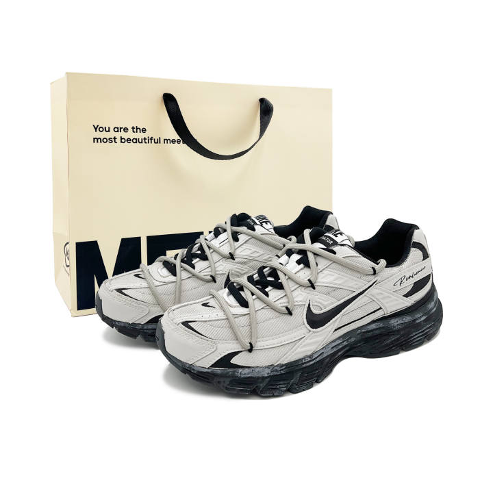 Nike Nike Initiator Running Shoes Unisex Low Top Beige Gray Black Colorway