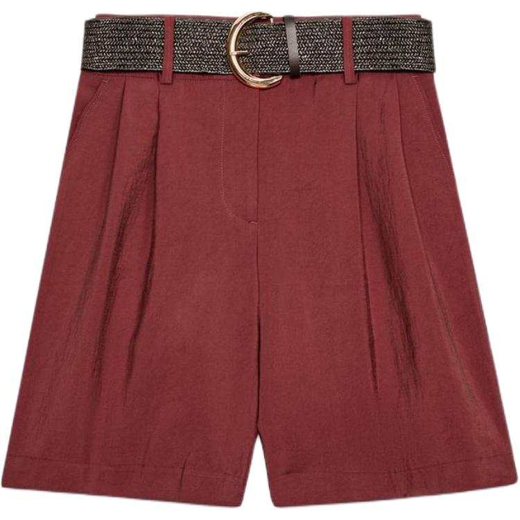 ZARA Casual Shorts Women's Brick Red