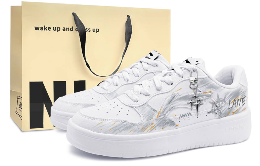 Li-Ning Li Ning Floating Boat Skateboard Shoes Unisex Low Top Gray